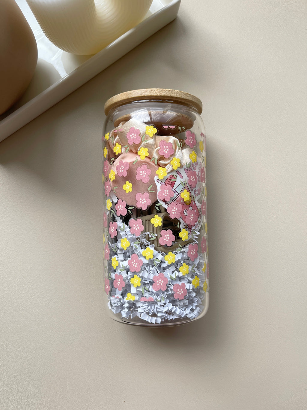 Wildflower Wishes Clear 16 oz. Glass Cup Bundle
