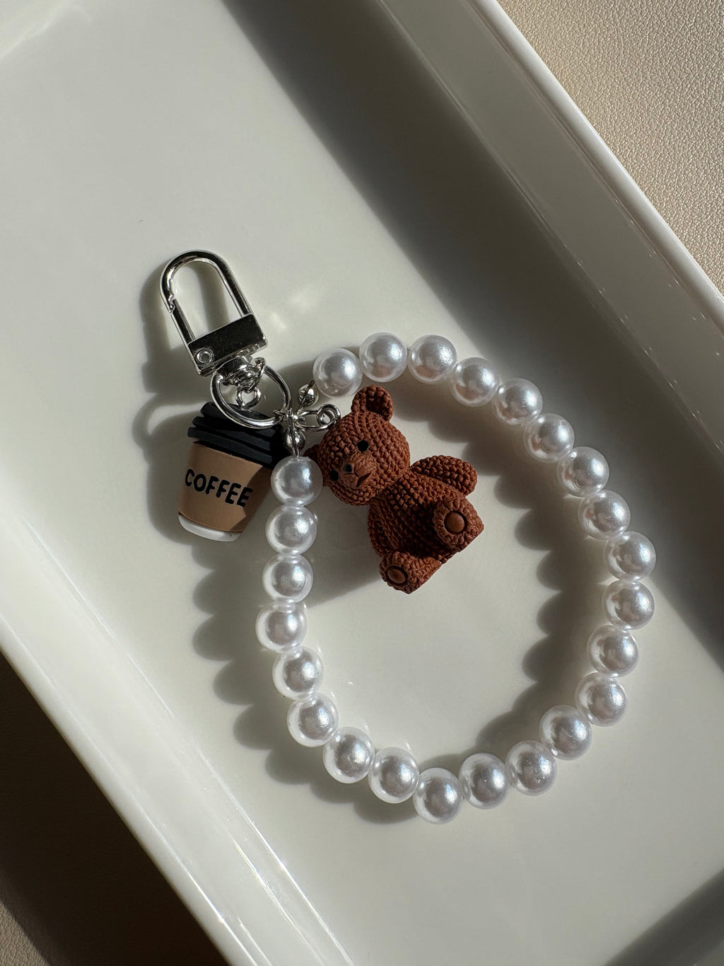 Brew Teddy Charm Keychain