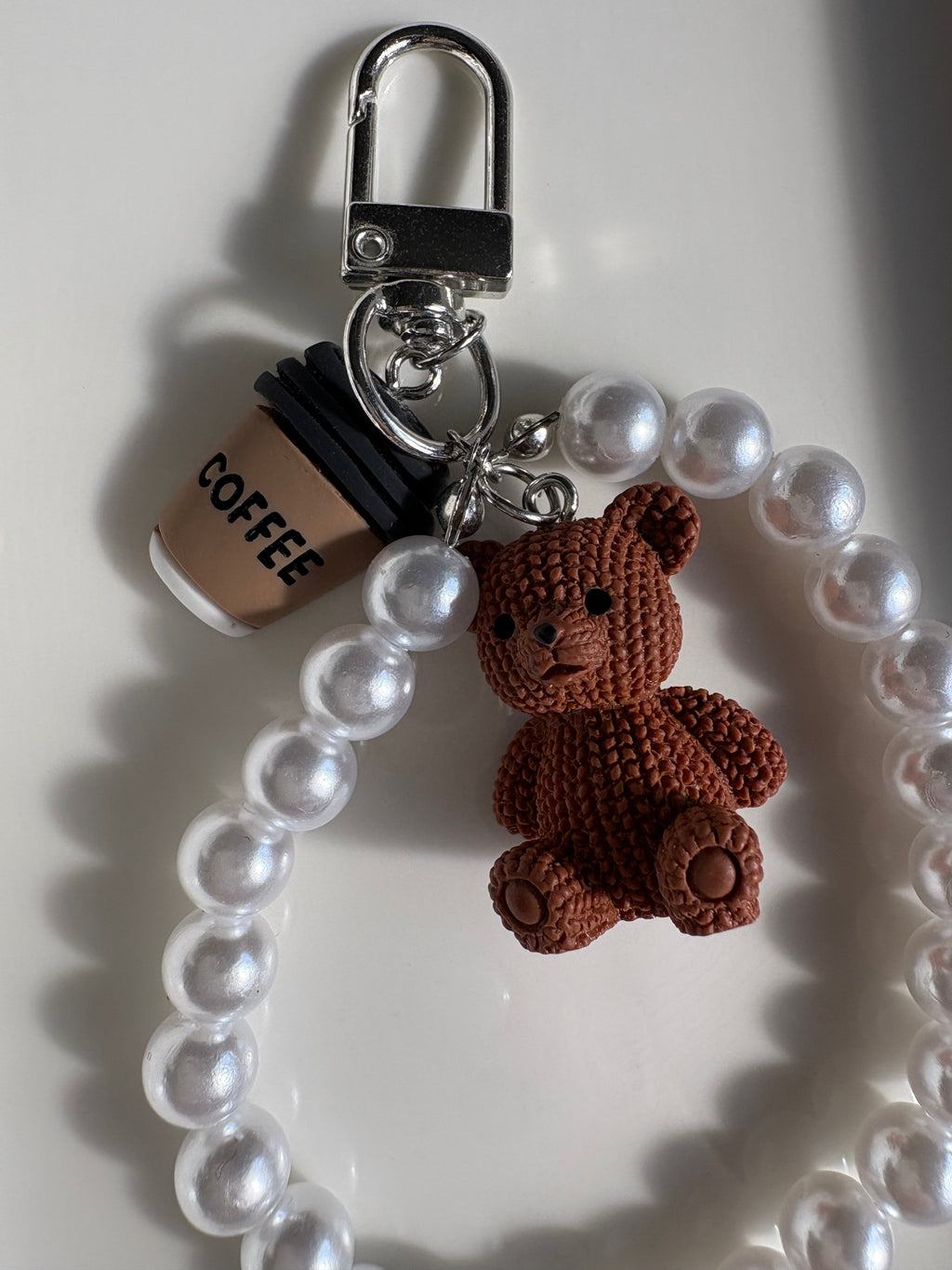 Brew Teddy Charm Keychain